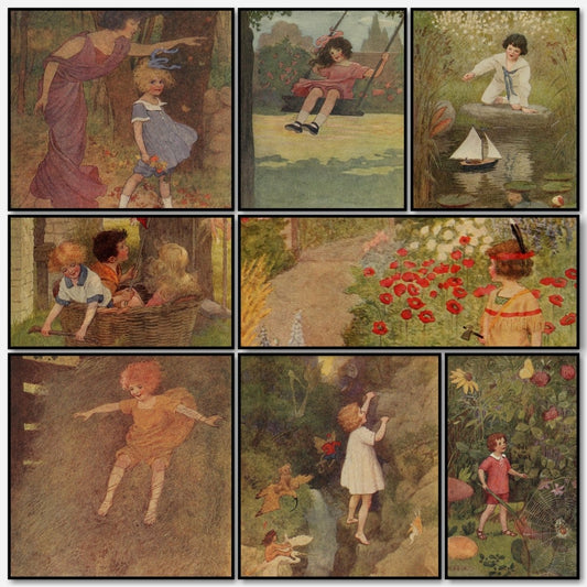 A Child's Garden of Verses 1919 - Maria Kirk - 8 images | A snapshot of the images