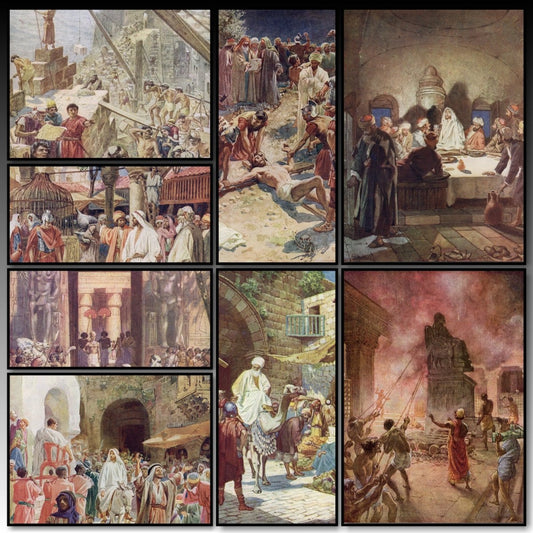 The Bible in Pictures c.1952 - William Hole - 38 images | A snapshot of some of the images