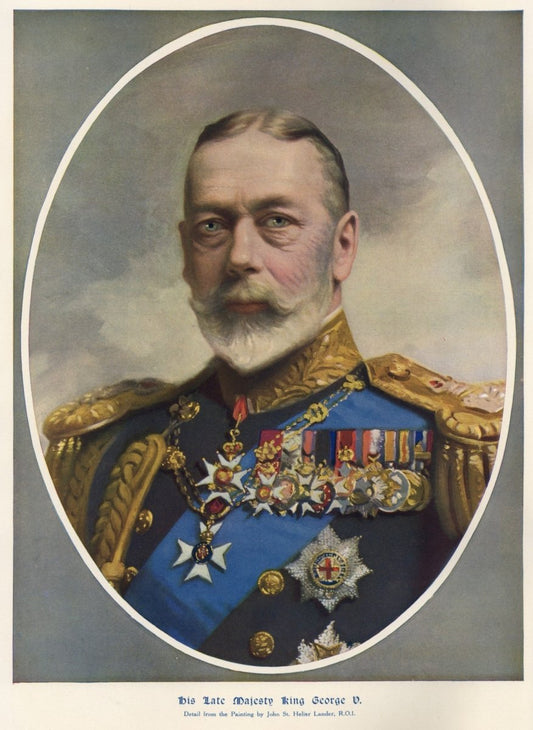 John St Helier Lander - His Late Majesty King George V | Dimensions 5870 x 8040 pixels