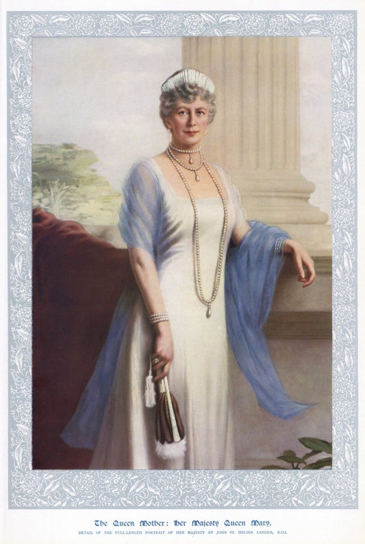 John St Helier Lander - Queen Mother, Her Majesty Queen Mary | Dimensions 5510 x 8200 pixels