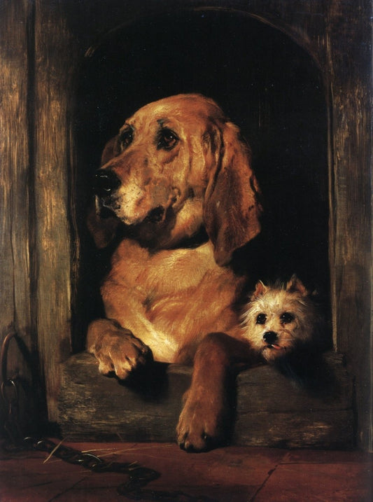 Edwin Landseer - Dignity & Impudence (c.1839) | Dimensions 5304 x 7140 pixels