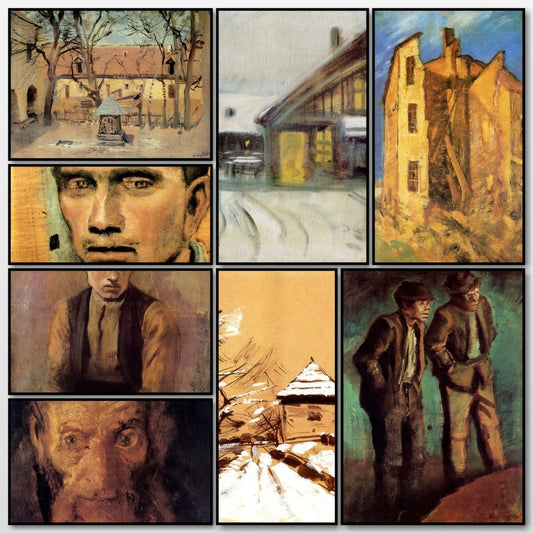 László Mednyánszky Public Domain Images to Download | A snapshot of some of the images