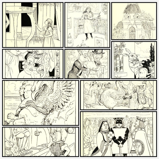 Alice's Adventures in Wonderland 1910 - Brinsley Le Fanu | A snapshot of the images