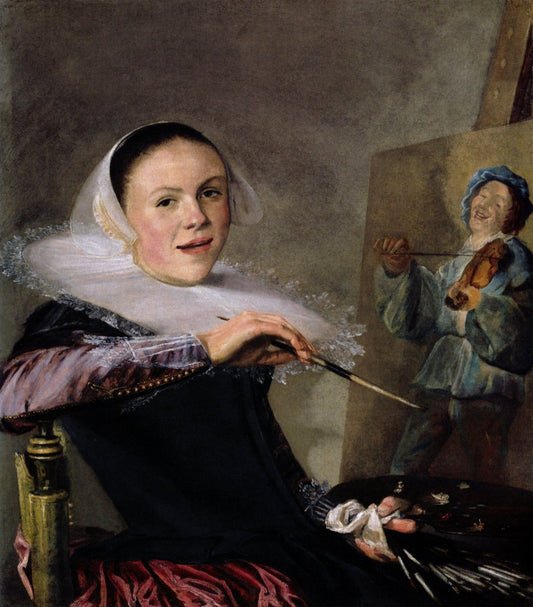Judith Leyster (1609-1660) - Self-portrait c1630-32 | Dimensions 5040 x 5740 pixels
