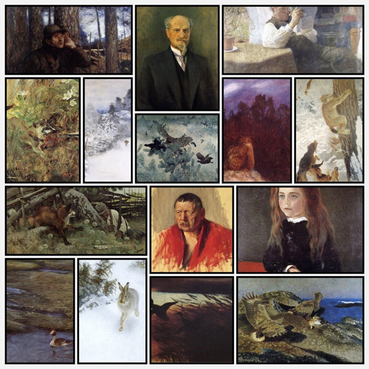 Bruno Liljefors Artwork in the Public Domain | A snapshot of some of the images