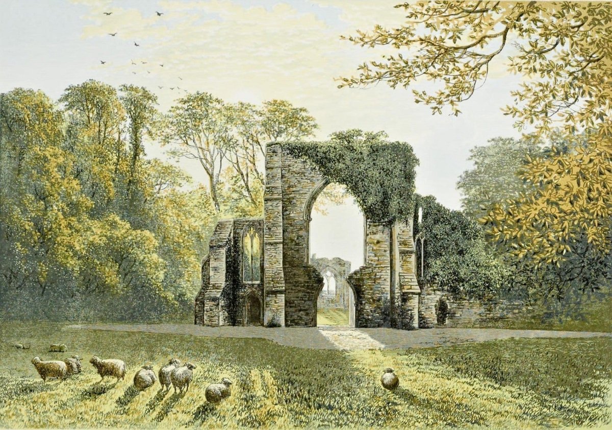 The Ruined Abbeys of Britain, 1882 - Alexander Lydon | Dimensions 1893 x 1329 pixels