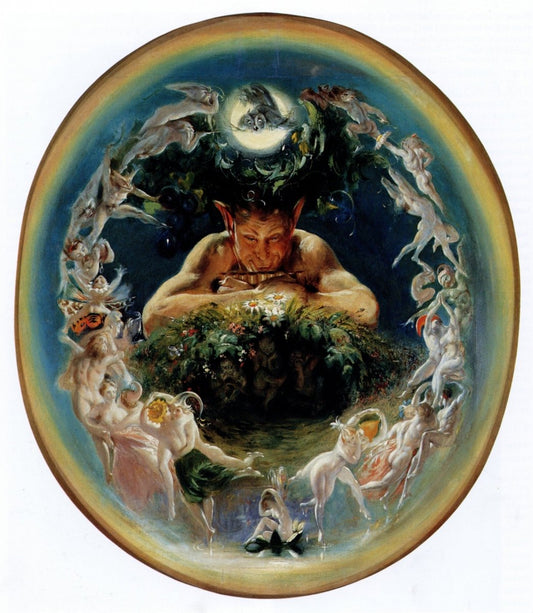 Daniel Maclise - The Faun & the Fairies c.1834 | Dimensions 4741 x 5456 pixels