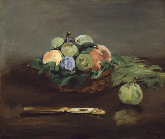 Edouard Manet - Basket of Fruit c.1864 | Dimensions 5559 x 4674 pixels