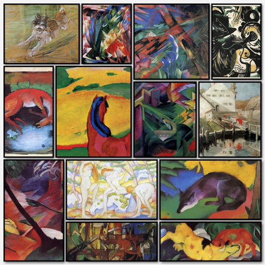 Franz Marc Expressionist Paintings in the Public Domain | A snapshot of some of the images