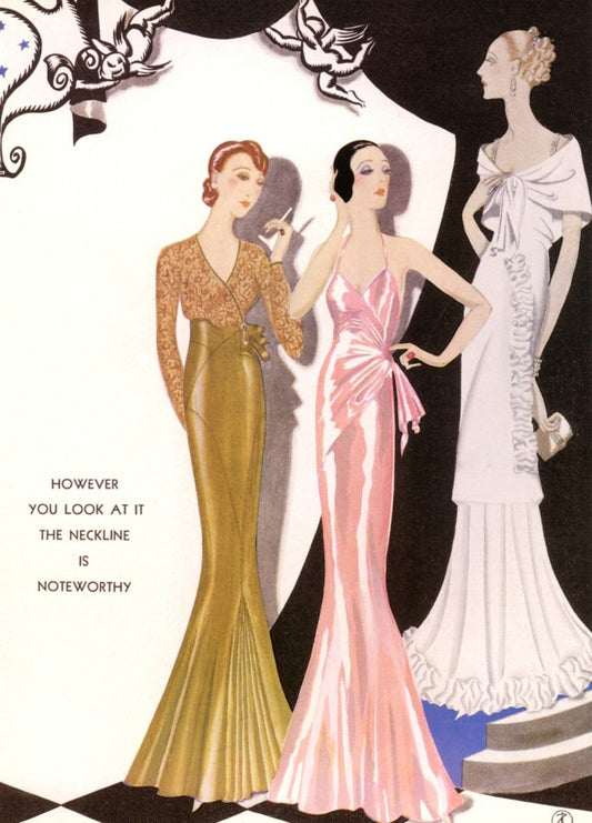 Charles Martin (1884-1934) - Gowns by Augusta Barnard 1933 | Dimensions 4712 x 6552 pixels