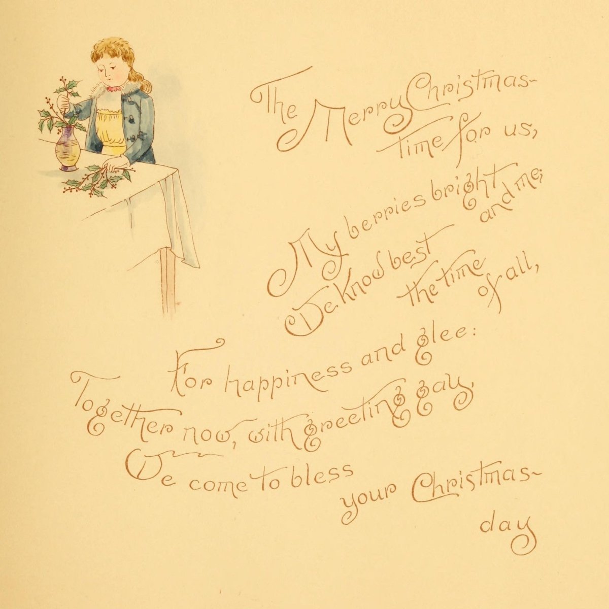 A Christmas visitor 1887 - Annie McQueen - 4 images | Dimensions 2680 x 2680 pixels