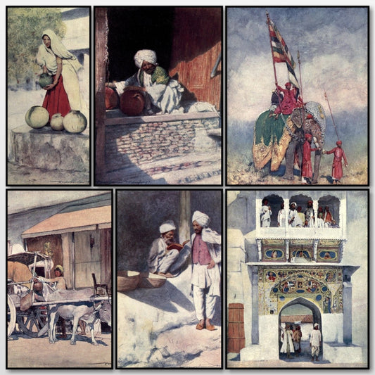 Peeps at Many Lands, Home Life in India - Mortimer Menpes | A snapshot of some of the images