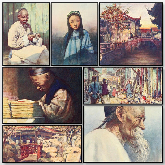 China 1909 - Mortimer Menpes - 16 images | A snapshot of some of the images