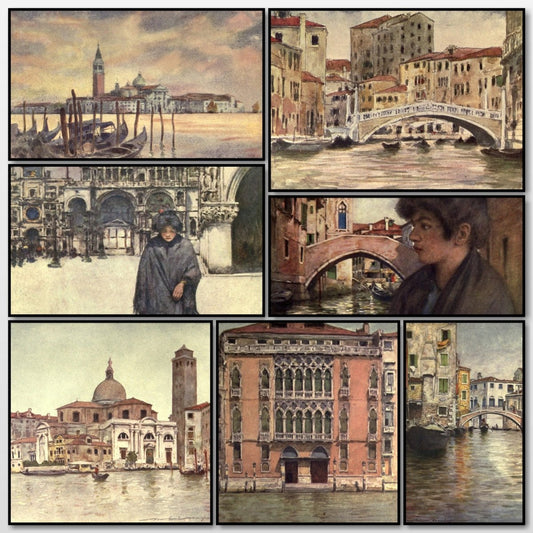 Venice 1912 - Mortimer Menpes - 74 images | A snapshot of some of the images