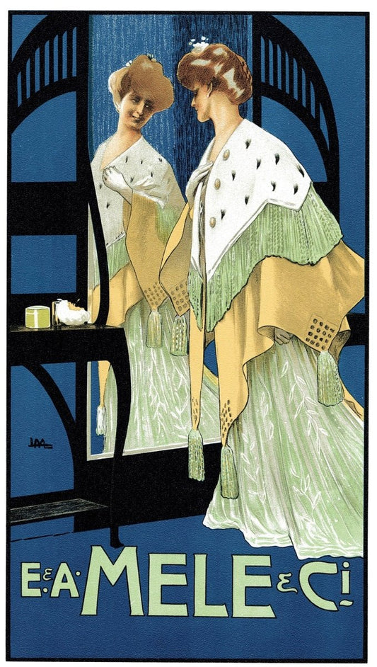 Leopoldo Metlicovitz (1868-1944) - E & A Mele 1914 | Dimensions 4725 x 8355 pixels