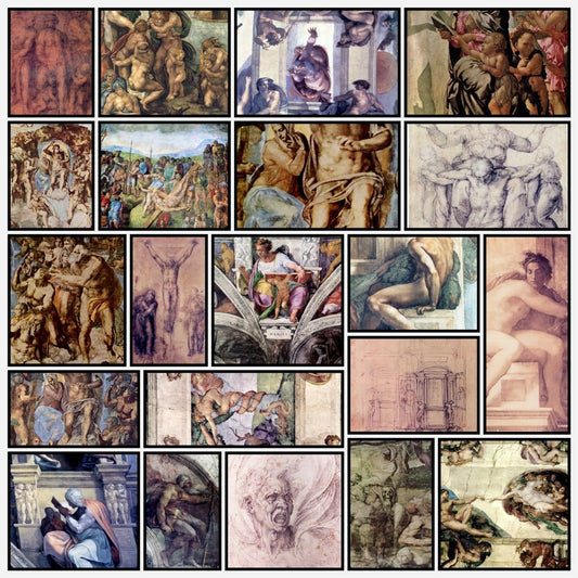 Michelangelo Public Domain Images to Download | A snapshot of some of the images