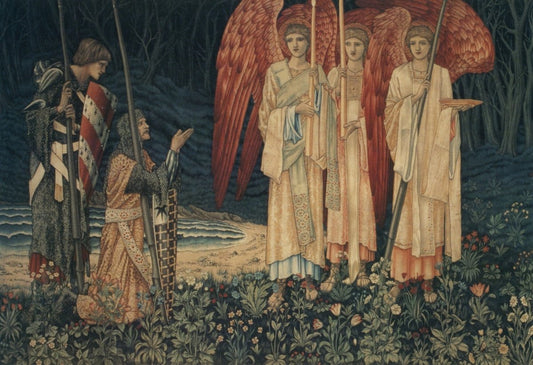 William Morris & Burne Jones - The Attainment 1890-4 | Dimensions 8801 x 6019 pixels