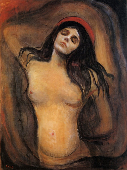 Edvard Munch (1863-1944) - Madonna c.1893 | Dimensions 5269 x 7051 pixels