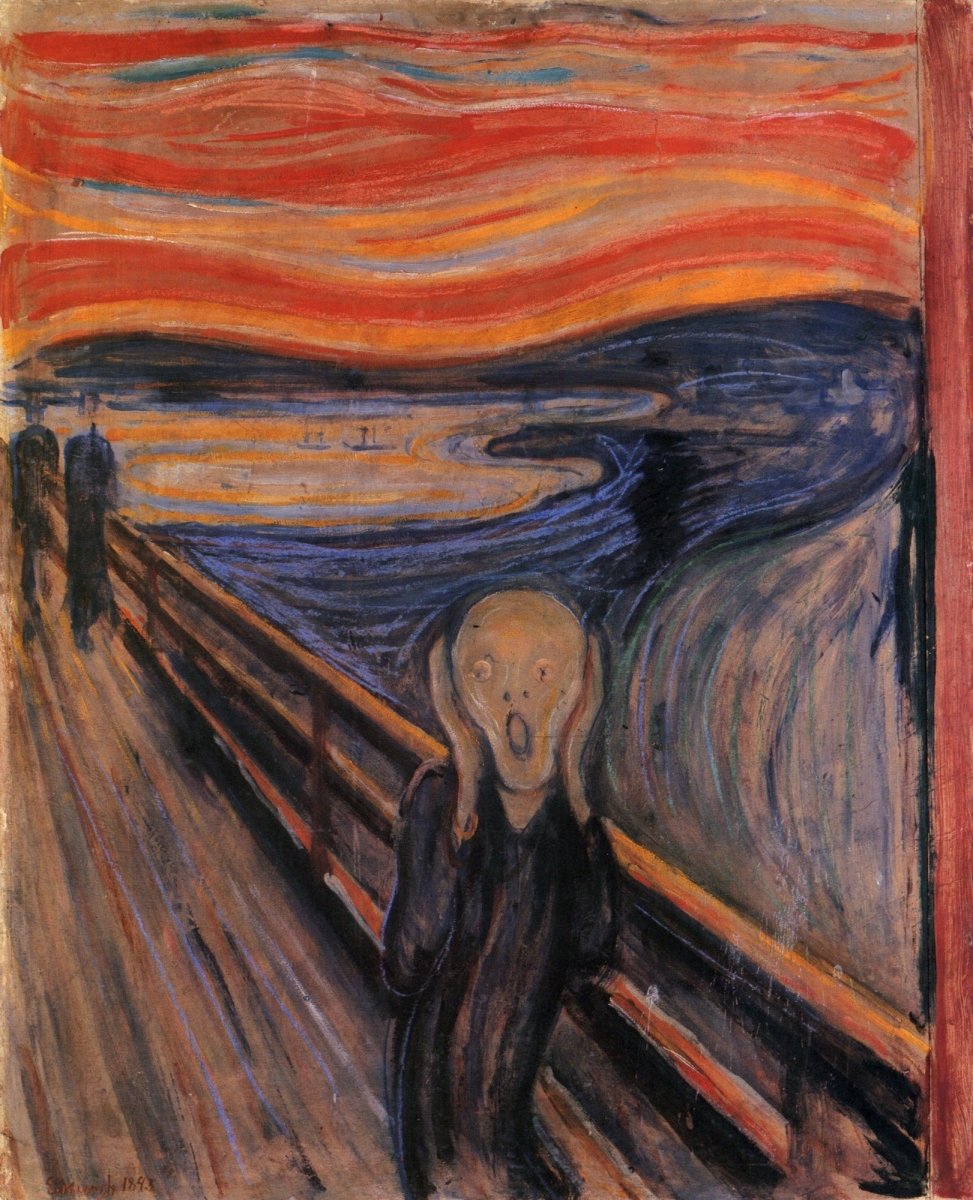 Edvard Munch Public Domain Images including The Scream | Dimensions 4983 x 6149 pixels