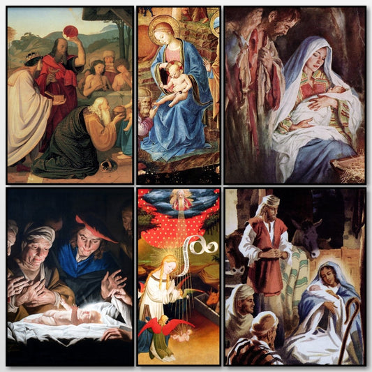 Nativity Scenes in Art - 50 images to Download | A snapshot of some of the images