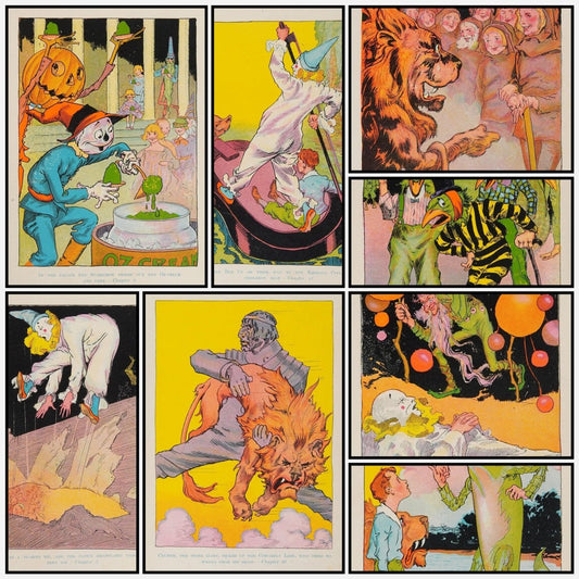 The Cowardly Lion Of Oz 1923 - John R. Neill - 13 images | A snapshot of some of the images