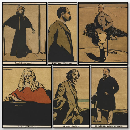 Twelve Portraits 1897-99 - William Nicholson - 11 images | A snapshot of some of the images