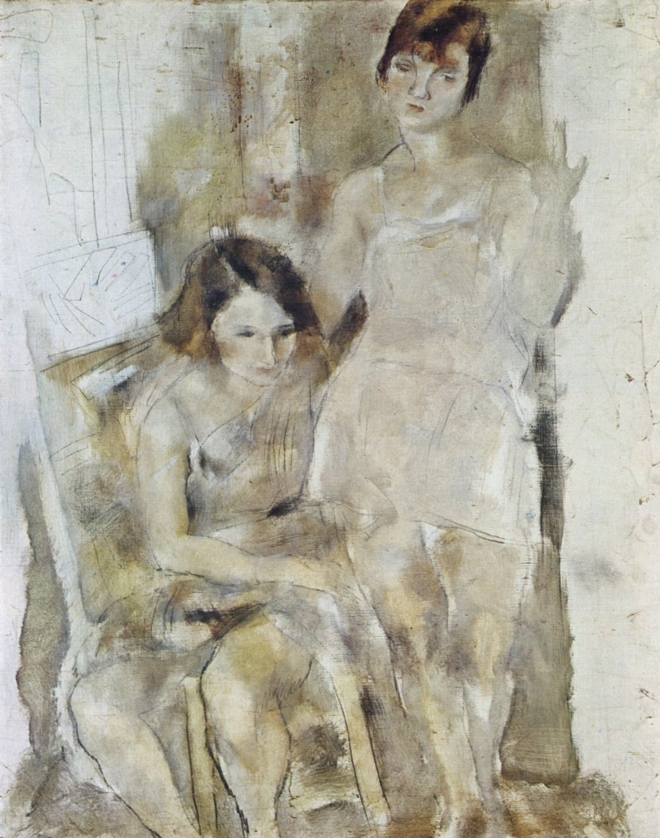 Jules Pascin - Ginette and Mireille 1928 | Dimensions 4468 x 5672 pixels