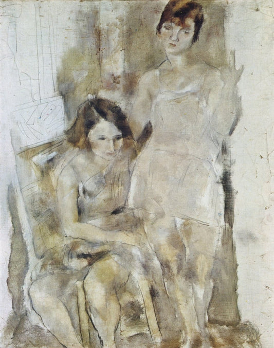 Jules Pascin - Ginette and Mireille 1928 | Dimensions 4468 x 5672 pixels