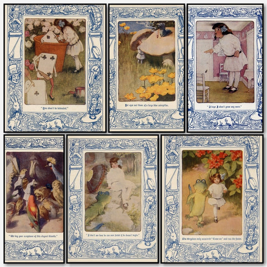 Alice's Adventures in Wonderland 1933 - Bessie Pease Gutmann | A snapshot of the images