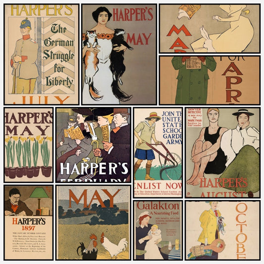 Edward Penfield Public Domain Images to Download | A snapshot of some of the images