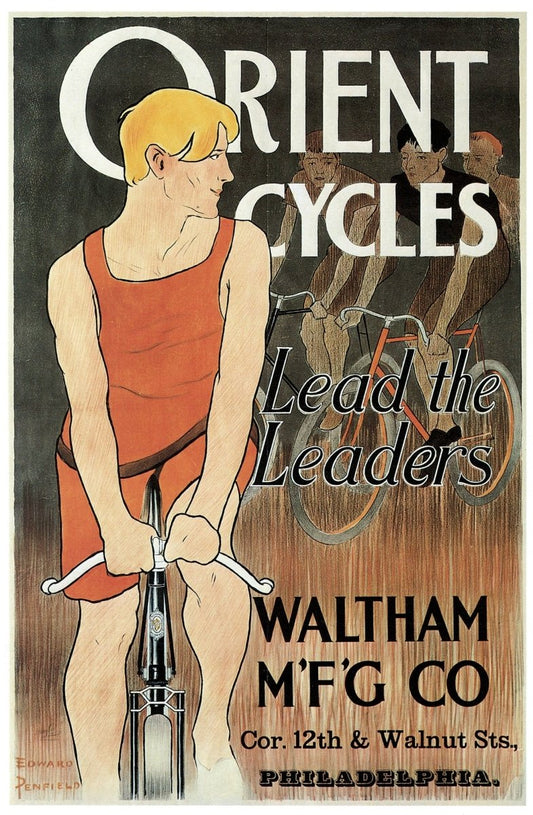 Edward Penfield (1886-1925) - Orient Cycles c1895-96 | Dimensions 4725 x 7221 pixels