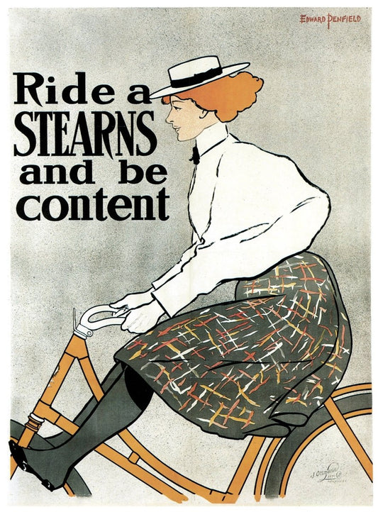 Edward Penfield (1886-1925) - Stearns Bicycles 1896 | Dimensions 4725 x 6398 pixels