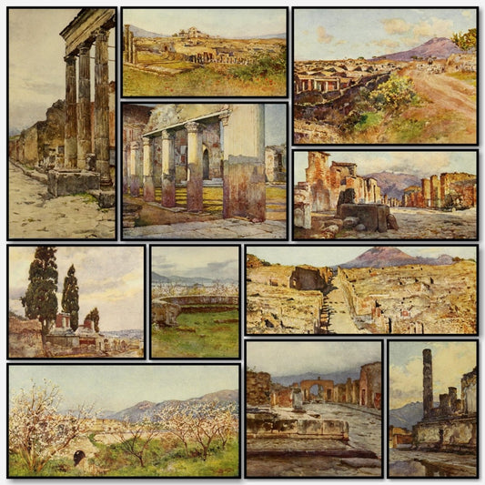 Pompeii 1910 - Alberto Pisa - 18 images | A snapshot of some of the images