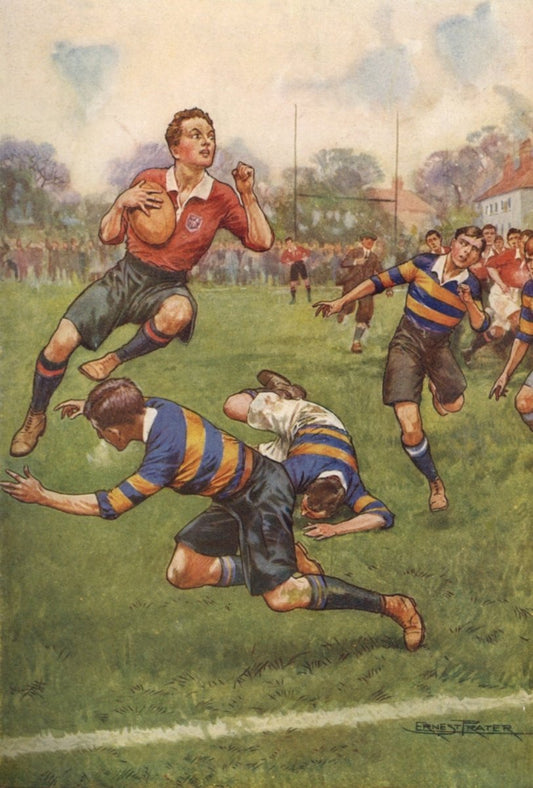 Ernest Prater (1864-1950) - A Jump into Touch 1927 | Dimensions 3870 x 5130 pixels