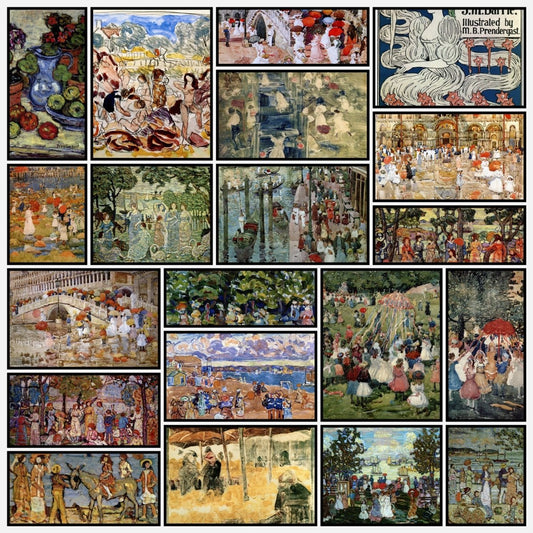 Maurice Prendergast Artwork in the Public Domain | A snapshot of some of the images