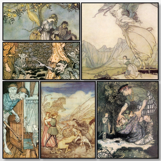 The Allies Fairy Book, 1916 - Arthur Rackham - 12 images | A snapshot of some of the images