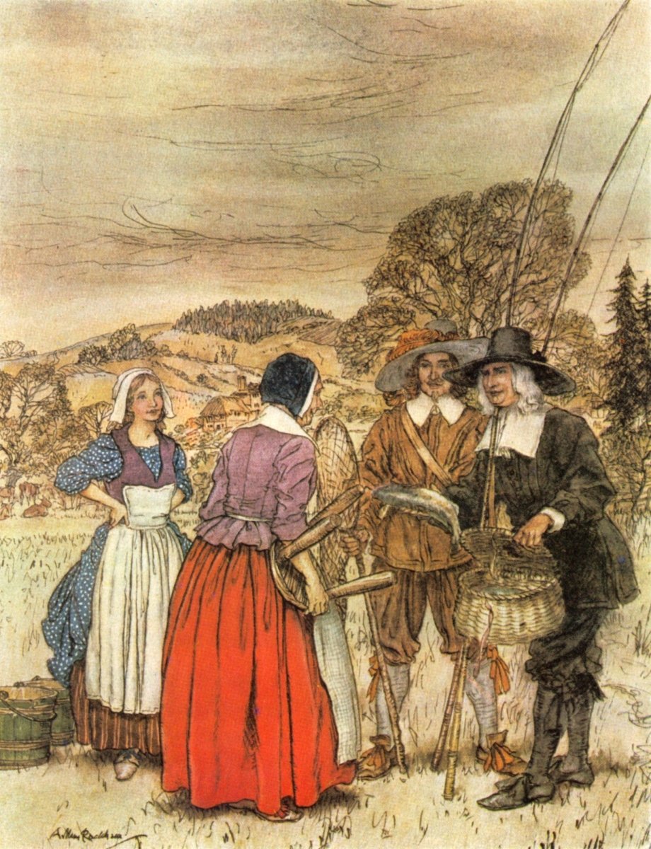 The Compleat Angler 1931 - Arthur Rackham - 12 images | Dimensions 303 x 3954 pixels