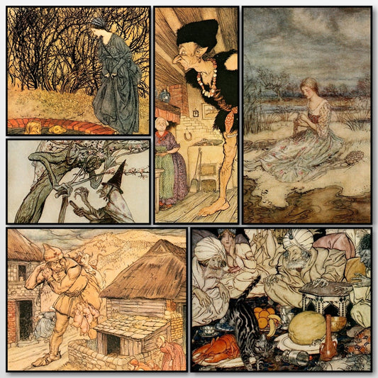English Fairy Tales 1922 - Arthur Rackham - 16 images | A snapshot of some of the images