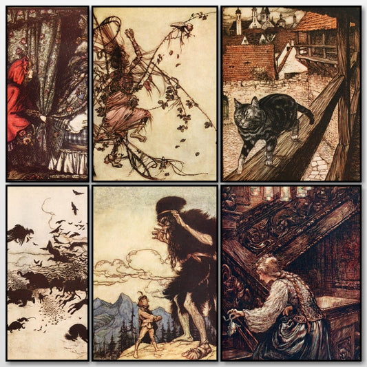 Hansel & Grethel 1920 - Arthur Rackham - 19 images | A snapshot of some of the images
