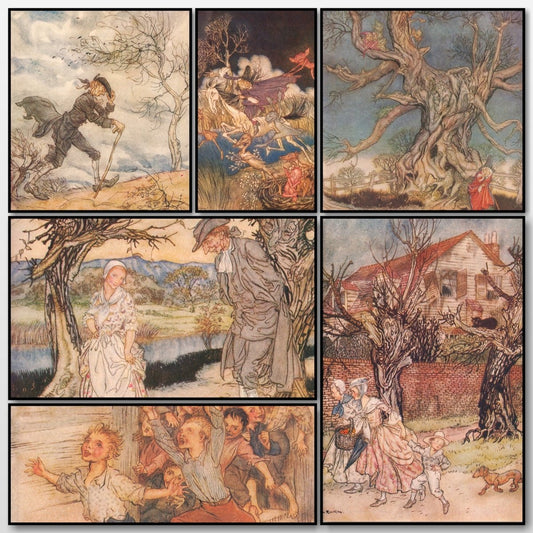 The Legend of Sleepy Hollow - Arthur Rackham - 8 images | A snapshot of some of the images