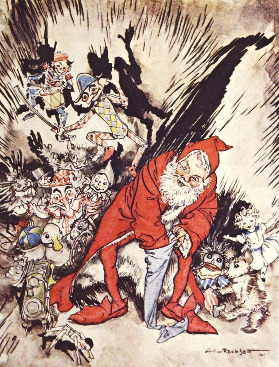 The Night Before Christmas, 1931 - Arthur Rackham | Dimensions 1173 x 1539 pixels