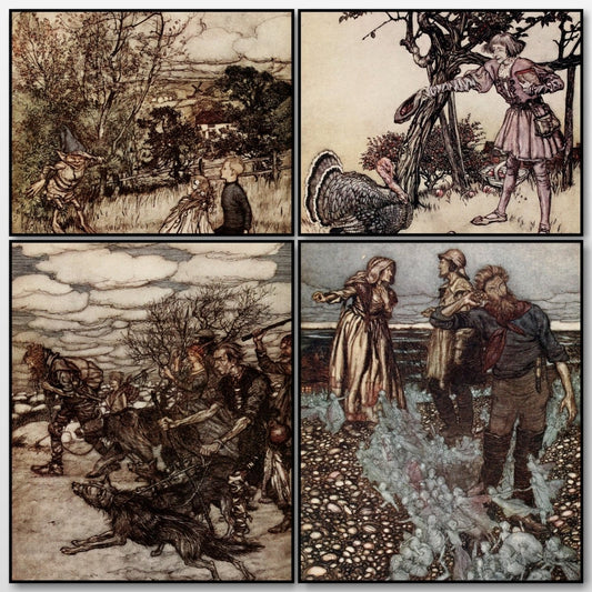 Puck of Pook's Hill 1906 - Arthur Rackham - 4 images | A snapshot of the images