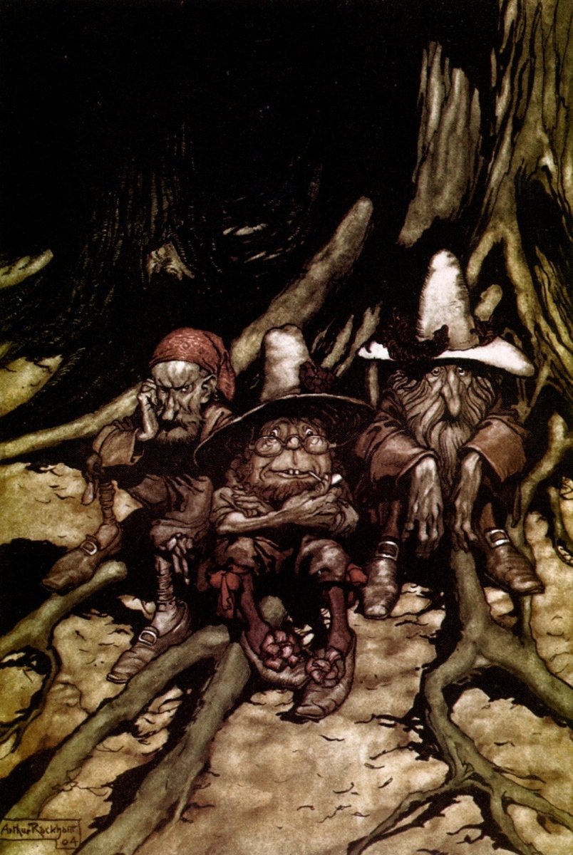 Rip Van Winkle 1905 - Arthur Rackham - 51 images | Dimensions 3232 x 4824 pixels