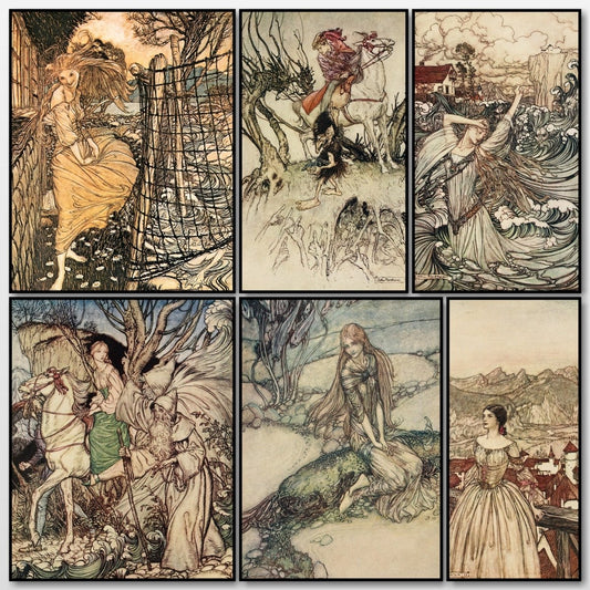 Undine 1909 - Arthur Rackham - 15 images | A snapshot of some of the images