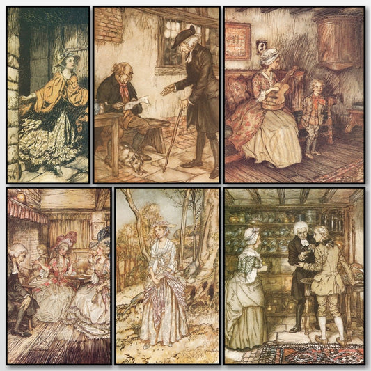 The Vicar of Wakefield, 1929 - Arthur Rackham - 12 images | A snapshot of some of the images