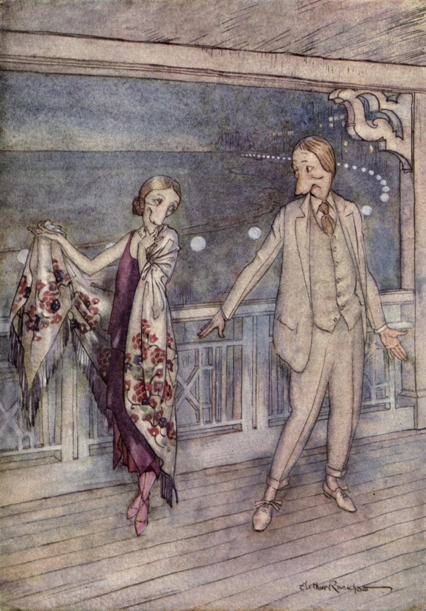 Where the Blue Begins 1922 - Arthur Rackham - 4 images | Dimensions 2485 x 3565 pixels