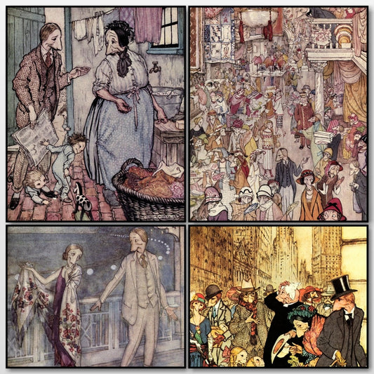 Where the Blue Begins 1922 - Arthur Rackham - 4 images | A snapshot of the images