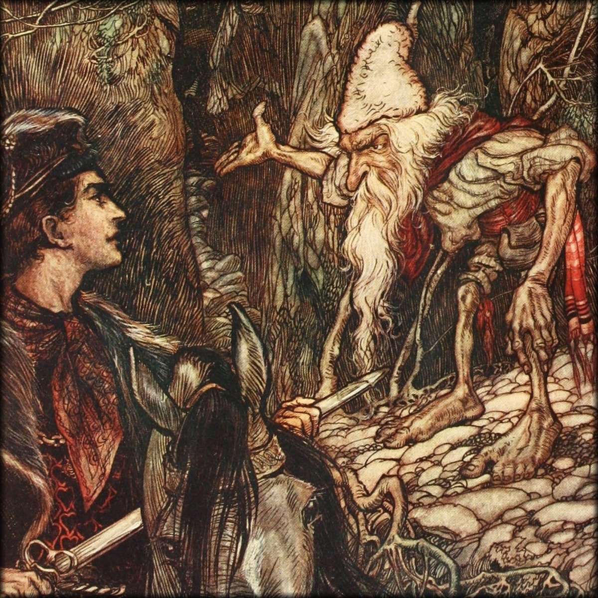 Arthur Rackham Public Domain Images to Download | The Fairy Tales of the Brothers Grimm (1916) - 8 images