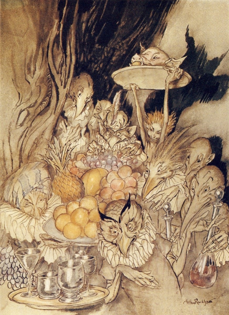 The Tempest, 1926 - Arthur Rackham - 19 images | Dimensions 1214 x 1672 pixels