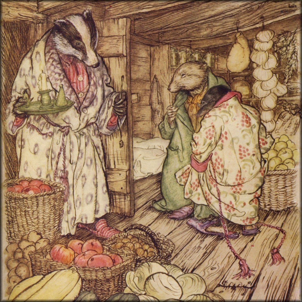 Arthur Rackham Public Domain Illustrations to Download | The Wind in the Willows (1940) - 12 images